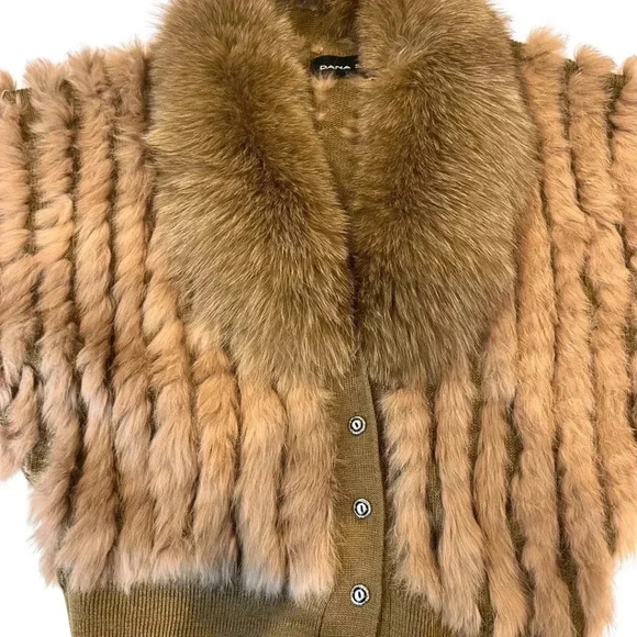 Dana Stein fur button down sweater size M - Picture 10 of 10